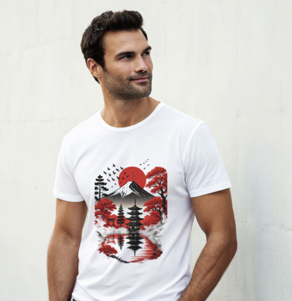 "Serenity of Mount Fuji" T-shirt - Image 2